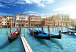 gondolas in Venice, Italy