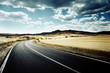 asphalt road in Tuscany Italy
