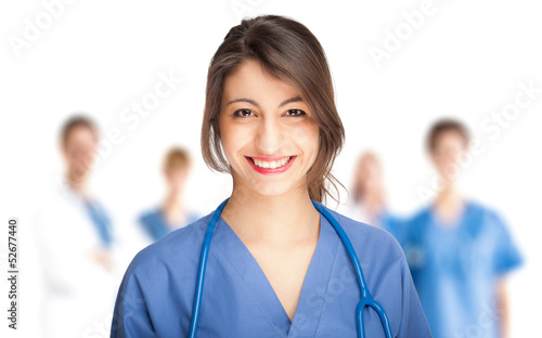 Photo: Portrait of a smiling nurse Portrait of a smiling nurse