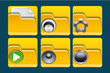 Illustration: Folder icons Folder icons