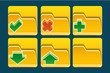 Illustration: Folder icons Folder icons