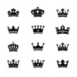 Crown collection - vector silhouette