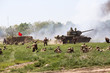 Historical reenactment of WWII in Kiev, Ukraine