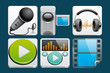 Illustration: Media icons Media icons
