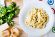 Photo : Pasta with pesto Pasta with pesto