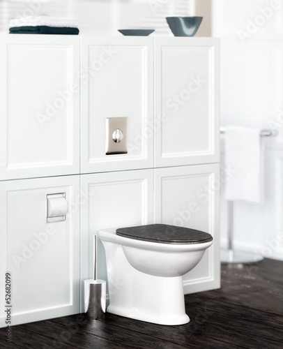 Illustration: Toilette in classical design Toilette in classical design