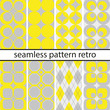Set Retro Muster moderne Farben