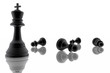 Ilustración: Chess king victory over the pawns Chess king victory over the pawns