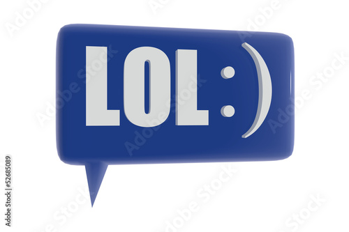 Illustration: Lol and smiley symbol Lol and smiley symbol
