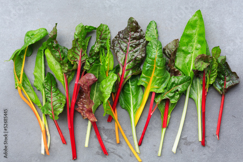 Photo: Rainbow Chard leaves Rainbow Chard leaves