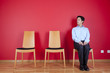 Businessman relaxing