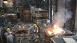 Arbeiter in Gießerei // workman in industry