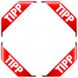 4 Banner "Tipp" rot