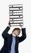 Photo: Business man carrying folders Business man carrying folders
