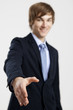 Photo: Businessman giving a handshake Businessman giving a handshake