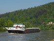 Schiff auf dem Neckar  Eberbach