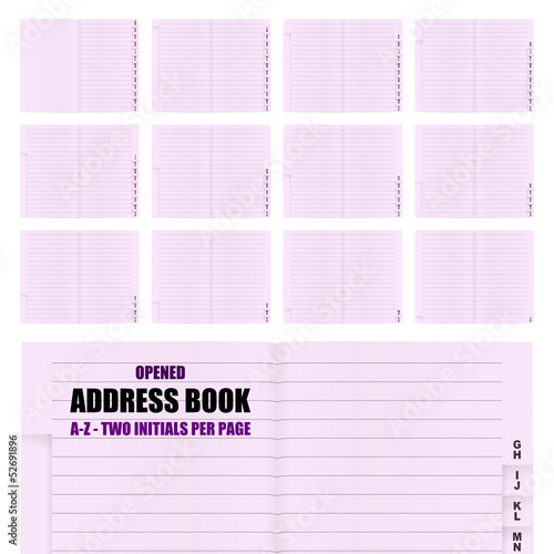 Vector: adressbuch VII adressbuch VII
