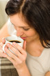 Photo: Relaxing woman drinking hot beverage for enjoyment Relaxing woman drinking hot beverage for enjoyment