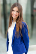 Young female executive in an urban setting