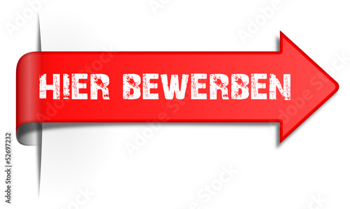 Vector: Schild Pfeil hier bewerben Schild Pfeil hier bewerben