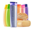 Photo: Plastic bottles of body care and beauty products Plastic bottles of body care and beauty products