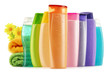 Photo: Plastic bottles of body care and beauty products Plastic bottles of body care and beauty products