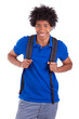 Young african american student  - African people