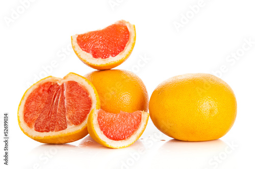 Photo: grapefruits. grapefruit isolated on white background grapefruits. grapefruit isolated on white background