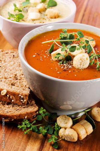 Photo: Fresh Tomato and Cauliflower Soup Fresh Tomato and Cauliflower Soup