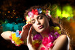 Luau Party Girl. Exotic Hula Dancer