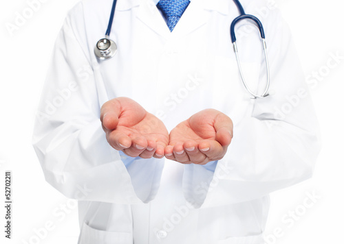 Photo: Hands of medical doctor. Hands of medical doctor.