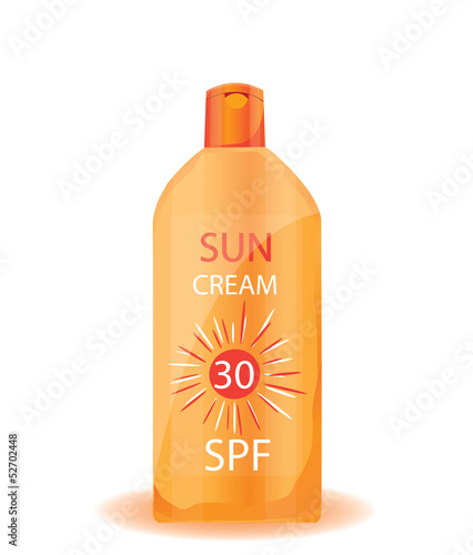 Illustration: Suntan cream Suntan cream