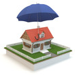 House and umbrella