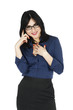 Business Woman Smiling on the Phone