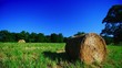 Hay Bale in a Moonlit Field Time Lapse