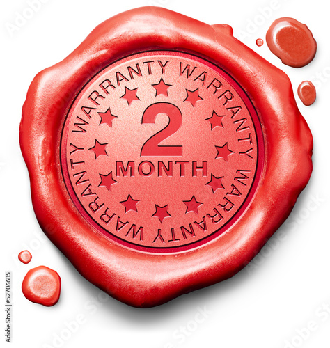 Illustration: two month warranty two month warranty