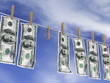 Dollars on a rope