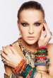 beautiful woman in jewelry