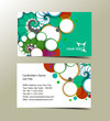 vector business card set, isolated with soft shadow design