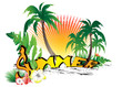 Vektor: summer background summer background