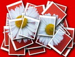 collage,Bellis perennis,daisy in front of colorful background