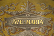 Ave Maria fresco on Rome church ceiling