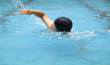 Photo: man swimmer swimming in the pool man swimmer swimming in the pool