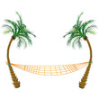 Palm trees and Hamac