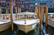 Boote auf dem Canale Grande in Venedig
