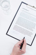 Signing business contract