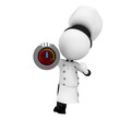 3d white people as chef