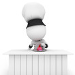 3d white people as chef