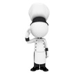 3d white people as chef