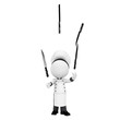 3d white people as chef